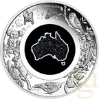 1 Unze Silbermünze Australien Opal Great Southern Land Nocturnal - Matrix 2026 - polierte Platte
