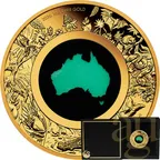 1 Unze Goldmünze Australien Great Southern Land Chrysoprase 2026 - polierte Platte