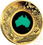 1 Unze Goldmünze Australien Great Southern Land Chrysoprase 2026 - polierte Platte