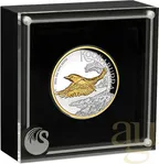 2 Unzen Silbermünze Australien Kookaburra 2026 teilvergoldet - polierte Platte - High Relief