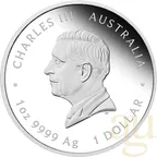 1 Unze Silbermünze Australien Lunar III Ziege 2027 - polierte Platte