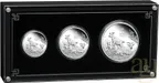 Silbermünze Australien Lunar III Ziege 2027 - polierte Platte - Three Coin Set