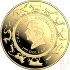 1 Unze Goldmünze Australien RAM Lunar Ziege 2027 Domed - Proof