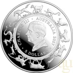 1 Unze Silbermünze Australien RAM Lunar Ziege 2027 Domed - Proof