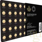 25x 1g Goldmünze Maple Leaf - Maplegram 2026