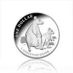 1 Unze Silbermünze Australien Känguru 2011 (RAM)