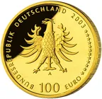 1/2 Unze Goldmünze - 100 Euro Quedlinburg 2003 (F)