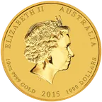 10 Unzen Goldmünze Australien Lunar II Ziege 2015