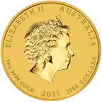 1 Kilogramm Goldmünze Australien Lunar II Ziege 2015