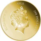 1 Unze Goldmünze Niue Ziege 2015