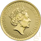 1/2 Unze Goldmünze Britannia 2023 - Queen Elisabeth