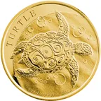 1/2 Unze Goldmünze Niue Schildkröte 2014