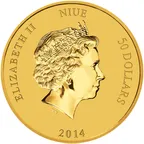 1/4 Unze Goldmünze Niue Schildkröte 2014