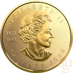 25x 1g Goldmünze Maple Leaf - Maplegram 2023