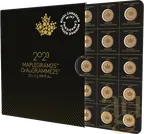 25x 1g Goldmünze Maple Leaf - Maplegram 2023