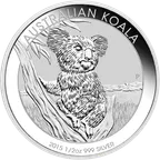 1/2 Unze Silbermünze Australien Koala 2015
