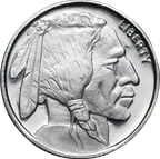 1/10 Unze Silber American Buffalo Round