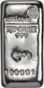 250 Gramm Silberbarren