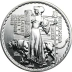 1 Unze Silbermünze Britannia 2001