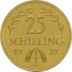 25 Schilling Goldmünze Republik Österreich