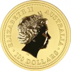 1 Unze Goldmünze Australien Lunar I Ziege 2003