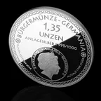 1,35 Unzen Silber Bürgermünze Germania 2014 - Runen-Edition - polierte Platte