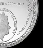 1,35 Unzen Silber Bürgermünze Germania 2014 - Runen-Edition - polierte Platte