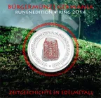 1,35 Unzen Silber Bürgermünze Germania 2014 - Runen-Edition - polierte Platte