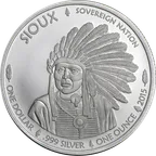 1 Unze Silbermünze Sioux Indian 2015