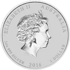 1 Unze Silbermünze Australien Lunar II Affe 2016