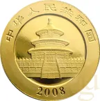 1/10 Unze Goldmünze China Panda 2008