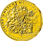 1/2 Unze Goldmünze - 100 Euro Oberes Mittelrheintal 2015 (A)