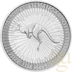 1 Unze Silbermünze Australien Känguru 2022