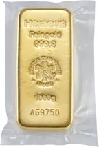 1.000 Gramm Goldbarren Heraeus