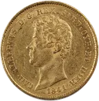 20 Lire Italien Goldmünze Sardinien - Karl Albert