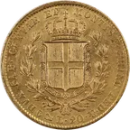 20 Lire Italien Goldmünze Sardinien - Karl Albert