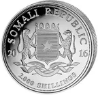 1 Kilogramm Silbermünze Somalia Elefant 2016
