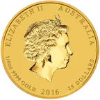 1/4 Unze Goldmünze Australien Lunar II Affe 2016