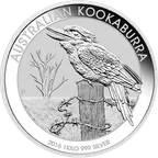 1 Kilogramm Silbermünze Australien Kookaburra 2016