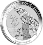 1 Kilogramm Silbermünze Australien Kookaburra 2016