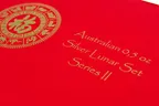 Lunar II Münzbox rot für 12x 0,5oz Silbermünze