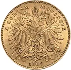 10 Kronen Goldmünze Österreich 1909 Originalstück