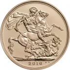 1 Pfund Goldmünze Sovereign Elisabeth 2017