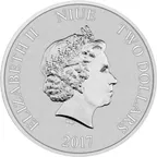 1 Unze Silbermünze Niue Hahn 2017