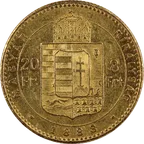 20 Fr. 8 Forint Goldmünze Österreich-Ungarn