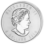 1 Unze Silbermünze Maple Leaf 2016 teilvergoldet