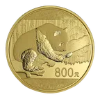 50g Goldmünze China Panda 2016