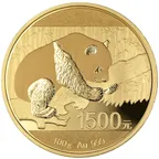 100g Goldmünze China Panda 2016