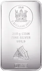 250 Gramm Silber Argor Heraeus Fiji Münzbarren