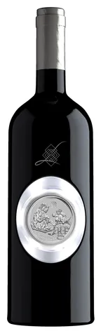 Le Laurion® Bordeaux Weinflasche inkl. Silbermünze und Beleuchtung - Weltneuheit-